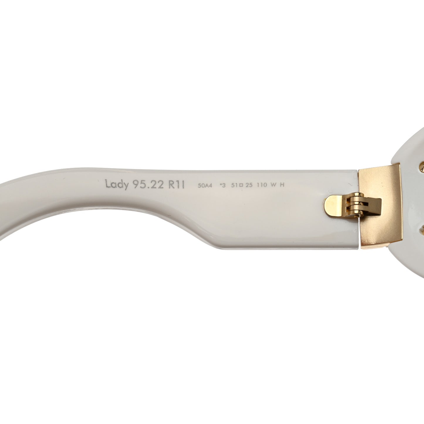 Lady 95.22 Round Sunglasses White
