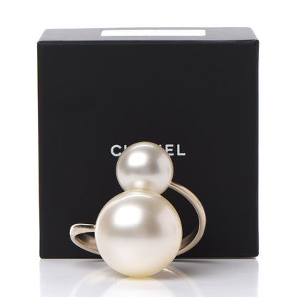 Chanel Double Pearl Cuff Gold 6 of 6