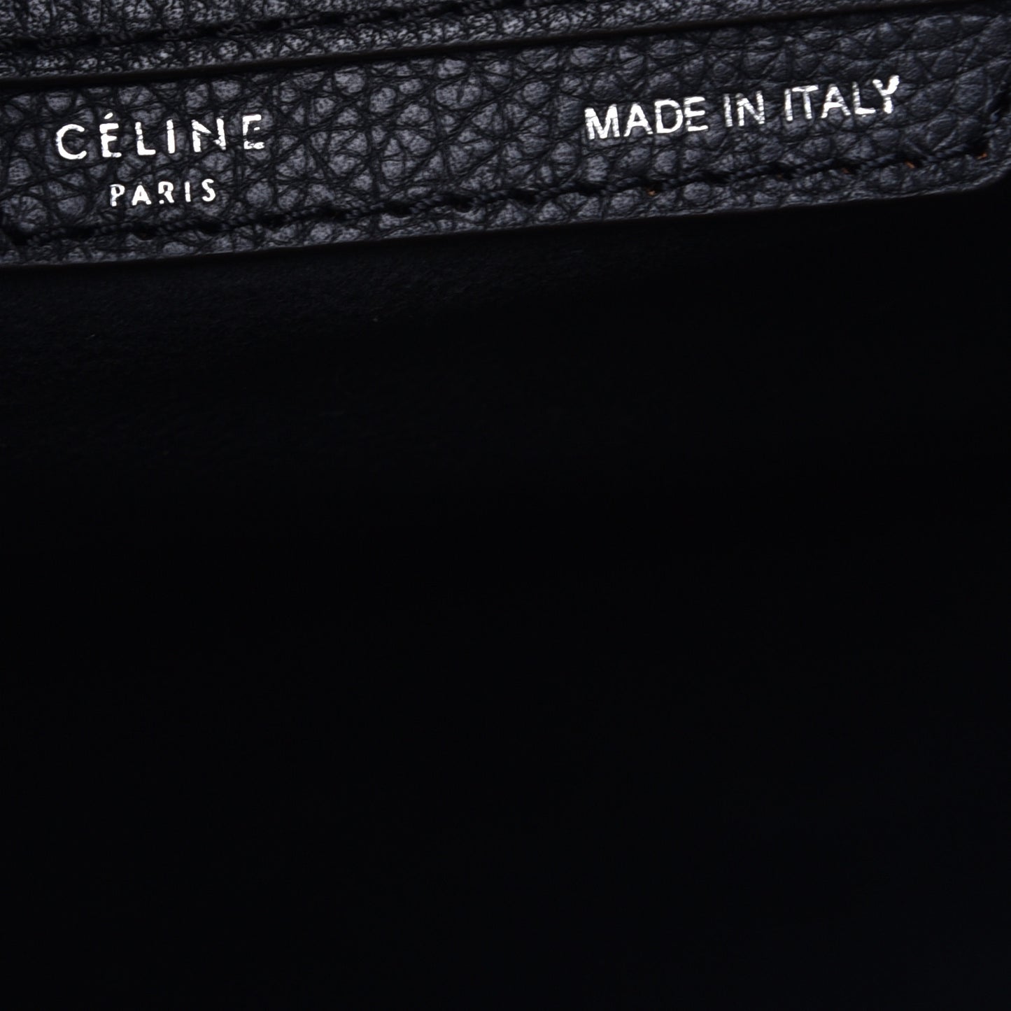 Drummed Calfskin Mini Luggage Black