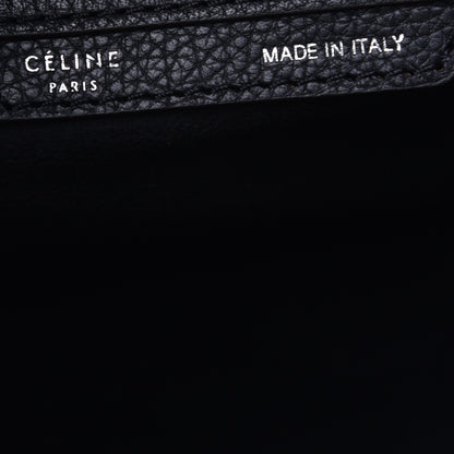 Celine Drummed Calfskin Mini Luggage Black 6 of 14