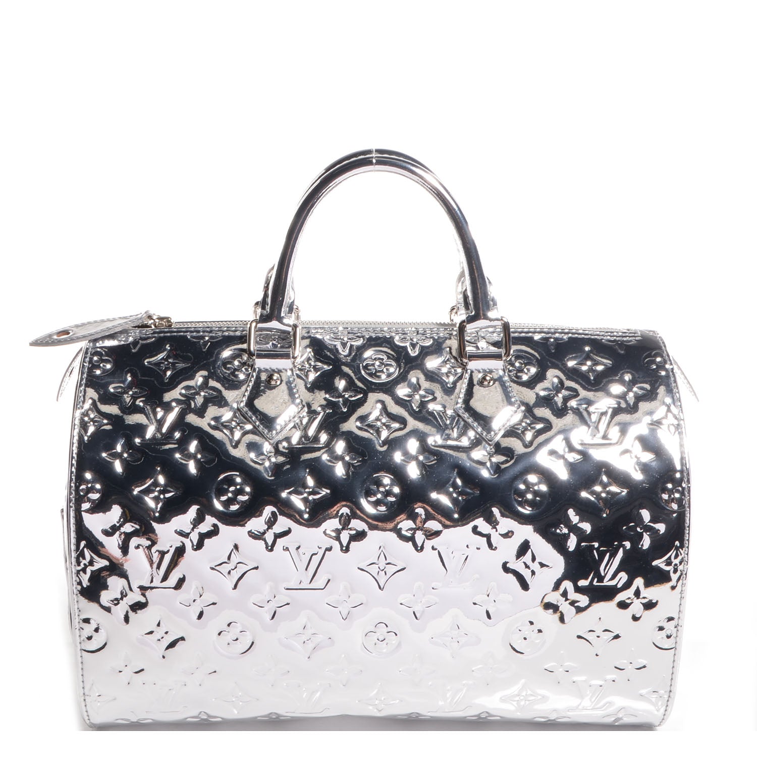 Louis Vuitton Monogram Miroir Speedy 30 Silver 1 of 8