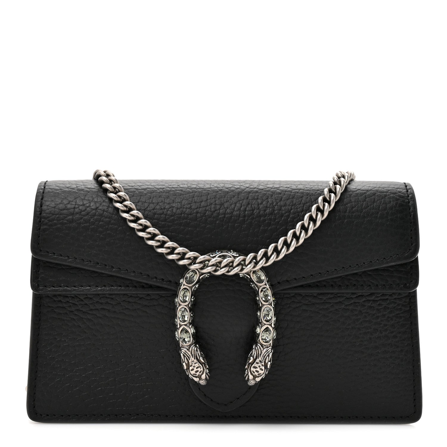 Gucci Calfskin Super Mini Dionysus Shoulder Bag Black 1 of 13