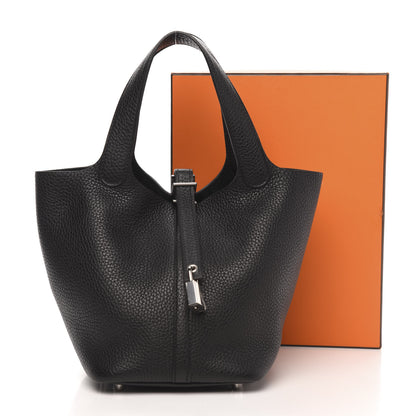 Hermes Taurillon Clemence Picotin Lock 18 PM Black 10 of 10