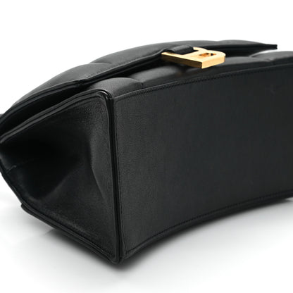 Balenciaga Nappa Calfskin Puffy Small Hourglass Top Handle Bag Black 9 of 11
