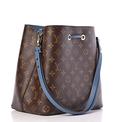 Louis Vuitton Monogram Neonoe MM Blue Jean 3 of 9