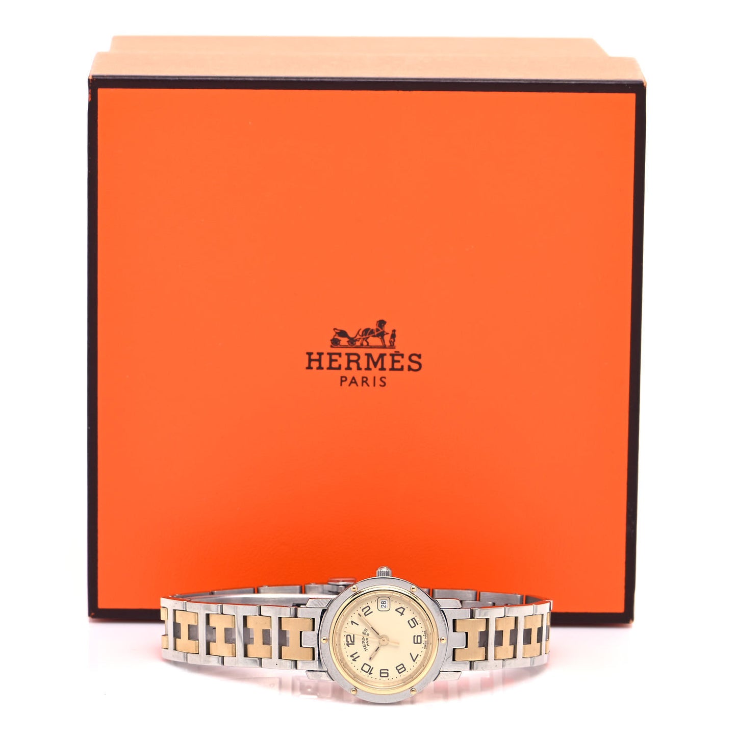 Stainless Steel 24mm Clipper Quartz Watch Gold