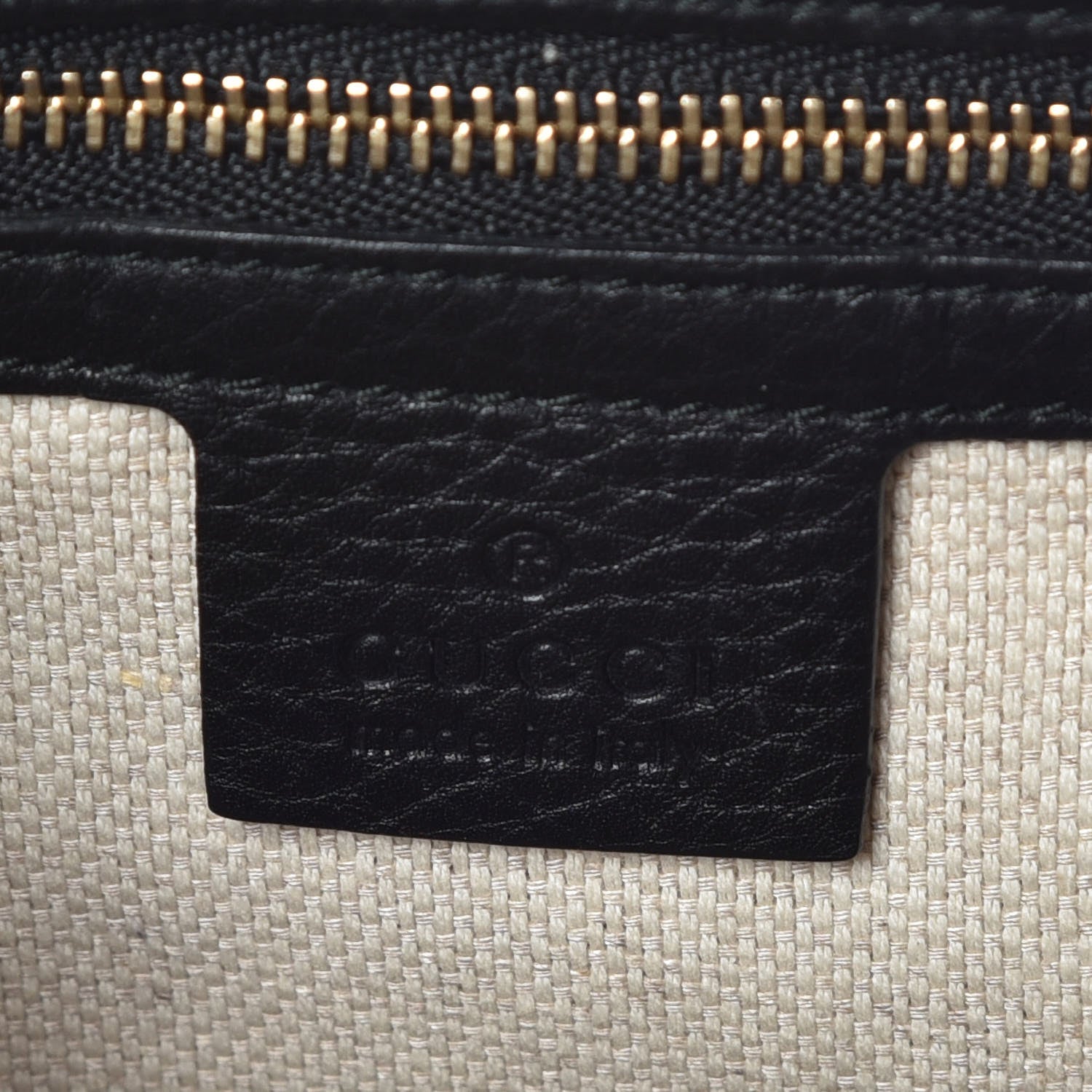 Gucci Pebbled Calfskin Small Soho Shoulder Bag Black 9 of 12