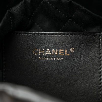 Chanel Shiny Calfskin Quilted Mini Chanel 22 Black 6 of 11