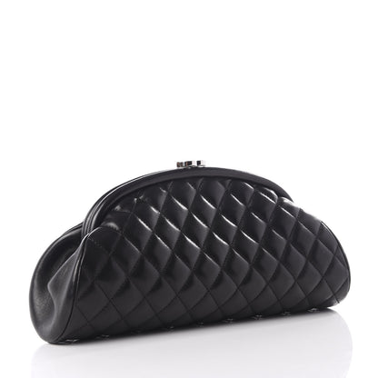 Chanel Lambskin Quilted Timeless Clutch Black 2 of 8