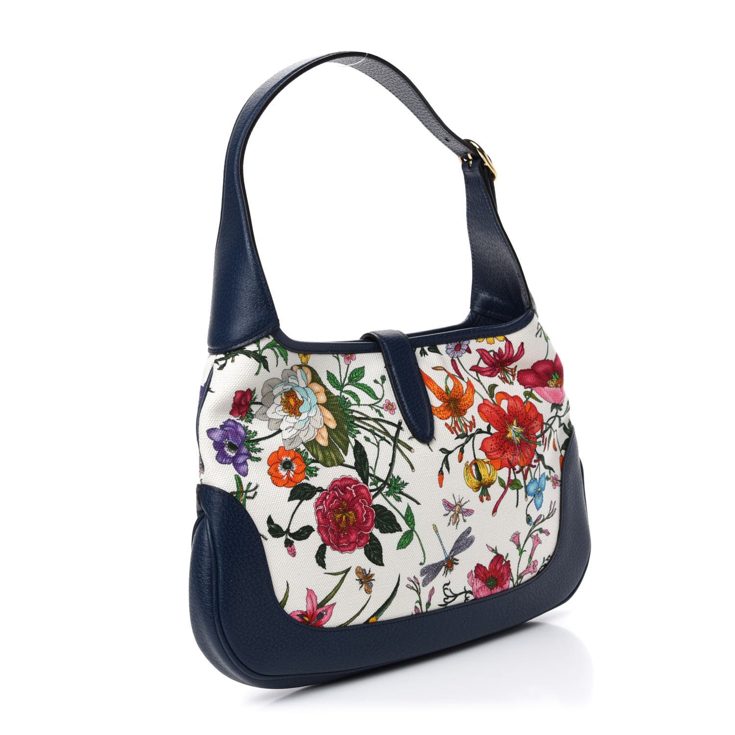 Canvas Flora Medium Jackie Hobo Blue Agata