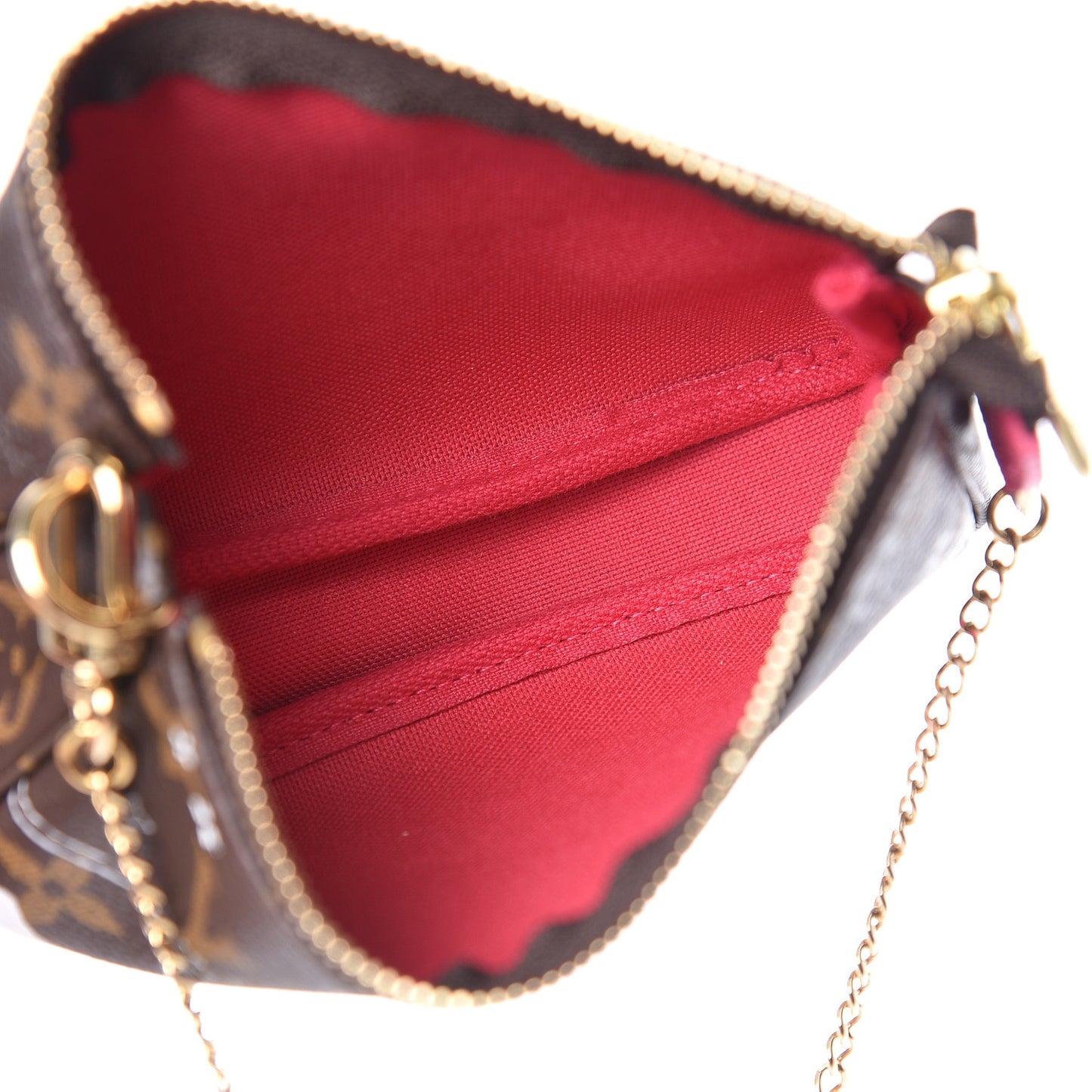 Monogram 2019 Christmas Animation Mini Courchevel Pochette Accessories Fuchsia