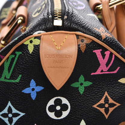 Louis Vuitton Monogram Multicolor Speedy 30 Black 6 of 11