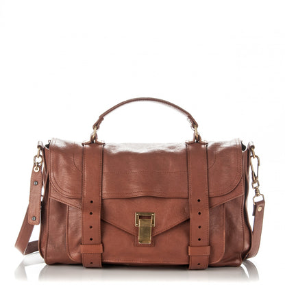 Proenza Schouler Lambskin Medium PS1 Satchel Saddle 1 of 8