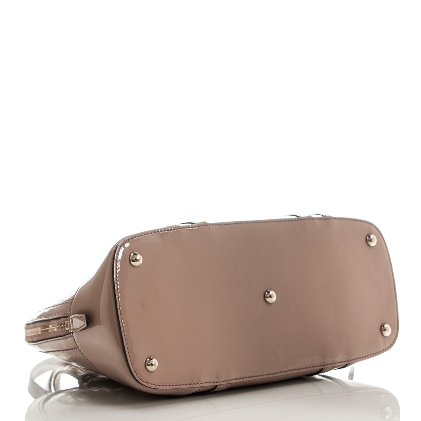Patent Microguccissima Small Nice Top Handle Dome Bag Dark Cipria