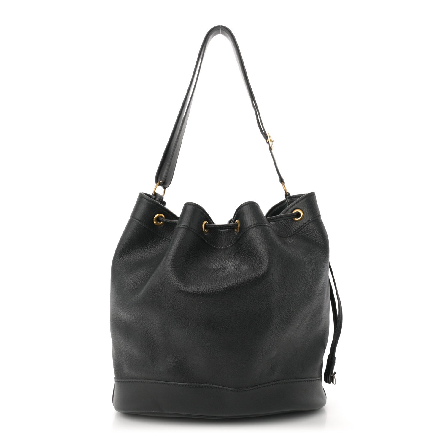 Hermes Evergrain Market Drawstring Bag 28 Black 1 of 11