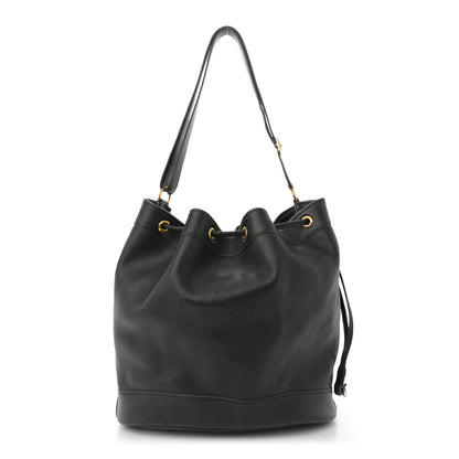 Hermes Evergrain Market Drawstring Bag 28 Black 1 of 11