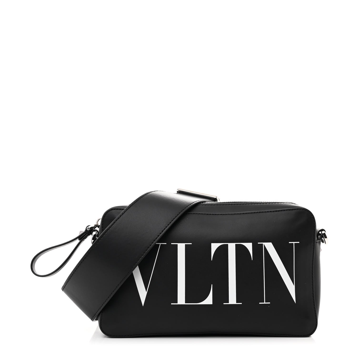 Valentino Garavani Calfskin VLTN Print Crossbody Bag Black 1 of 9