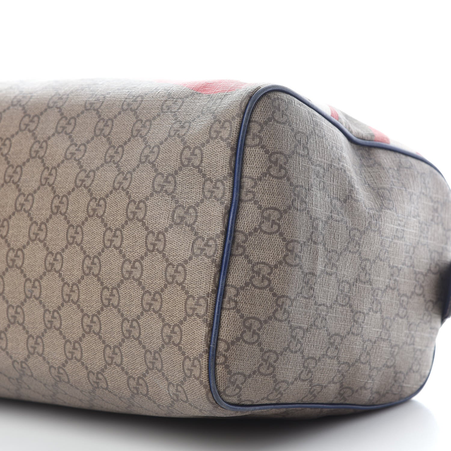 Gucci GG Plus Monogram Medium Boston USA Flag Unicef Duffle Blue 9 of 15