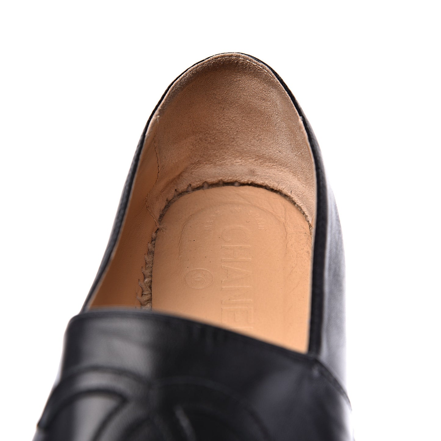 Lambskin CC Espadrilles 39 Black