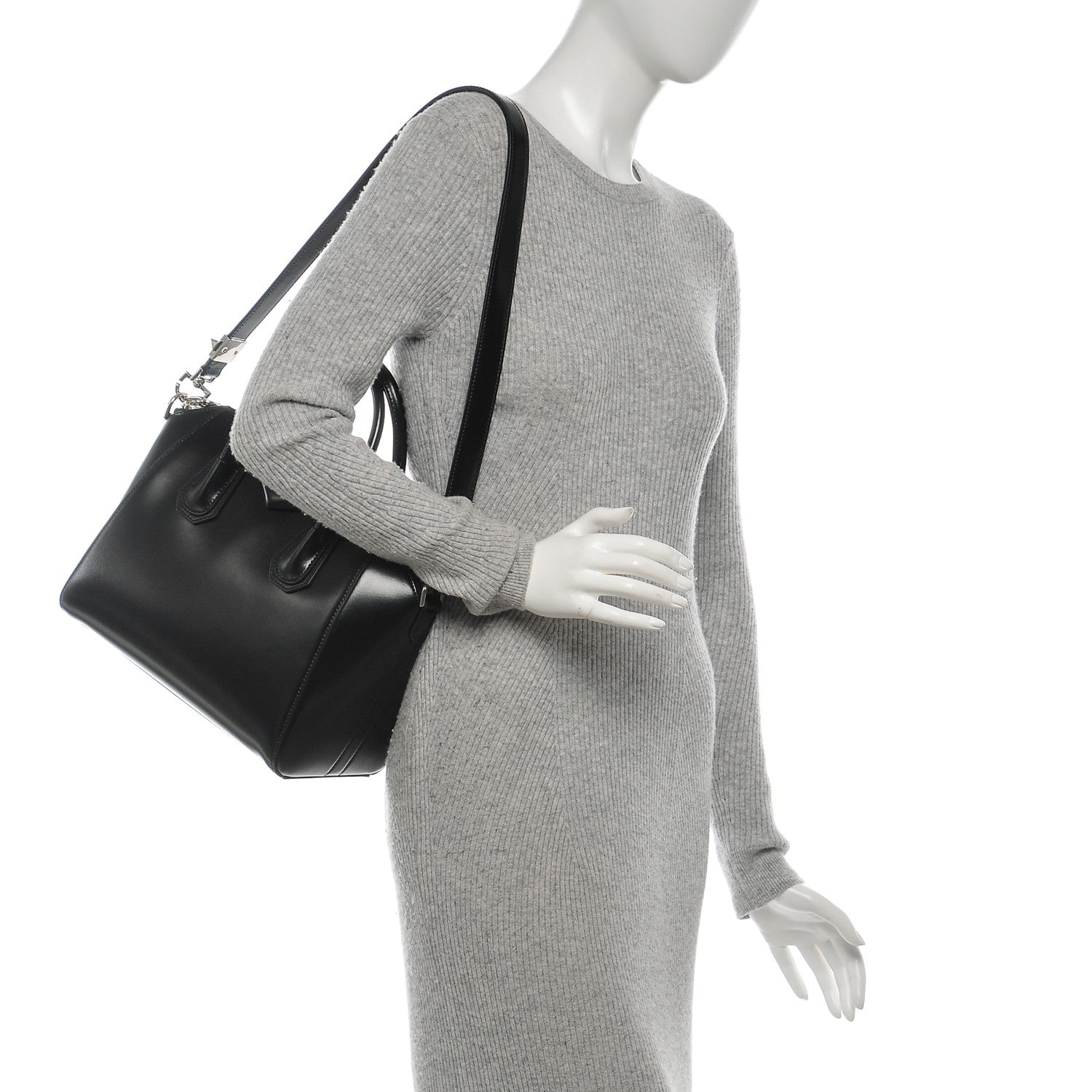 Givenchy Shiny Lord Calfskin Small Antigona Black 2 of 6