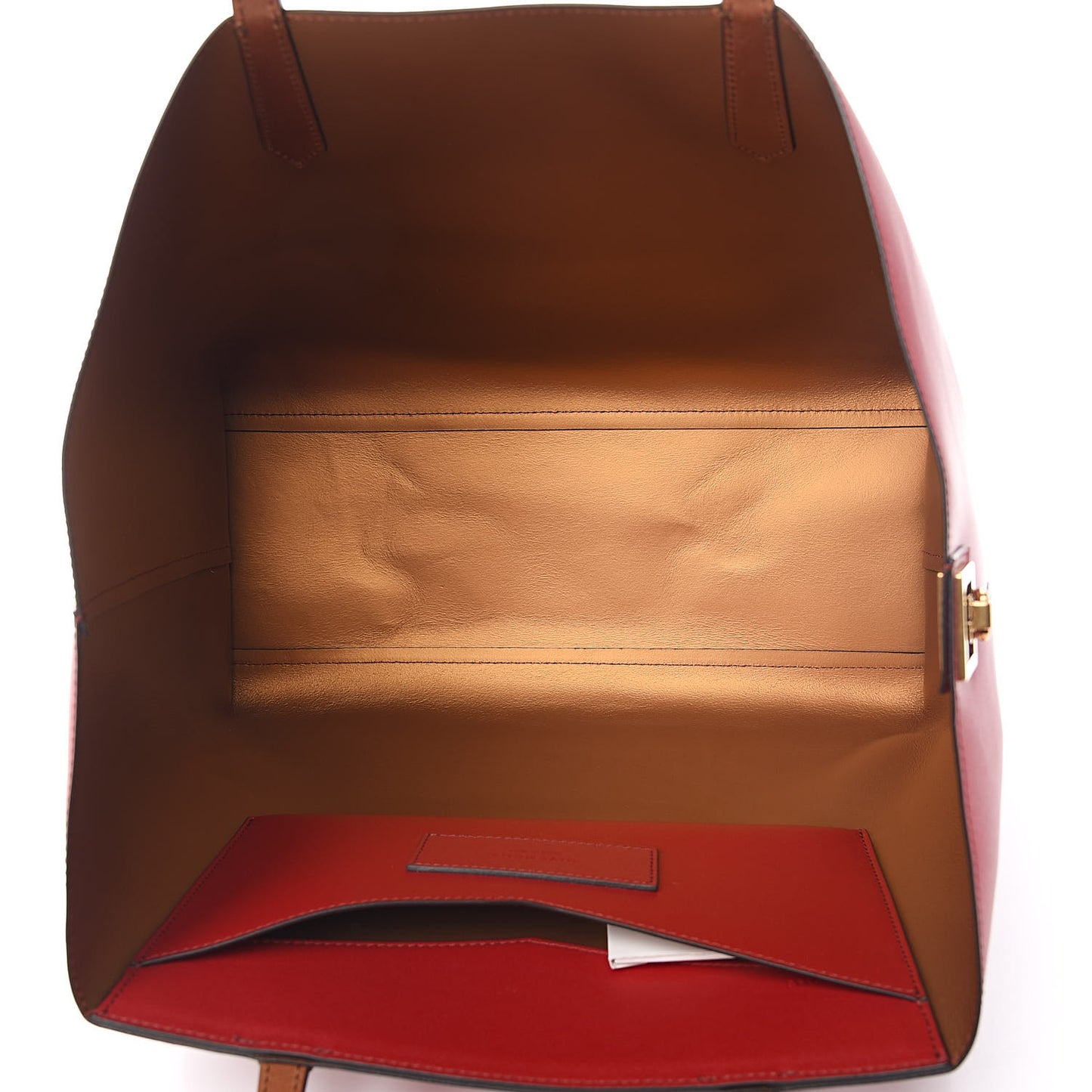 Calfskin Medium GV Shopper Tote Dark Red