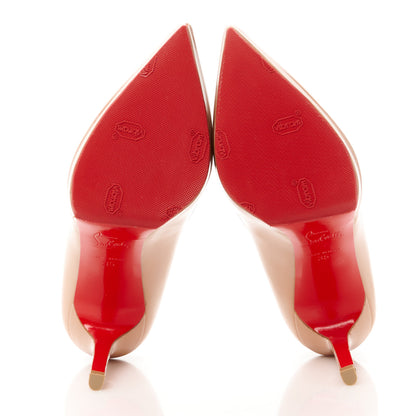 Christian Louboutin Patent Pigalle Plato 100 Pumps 35 Nude 5 of 8