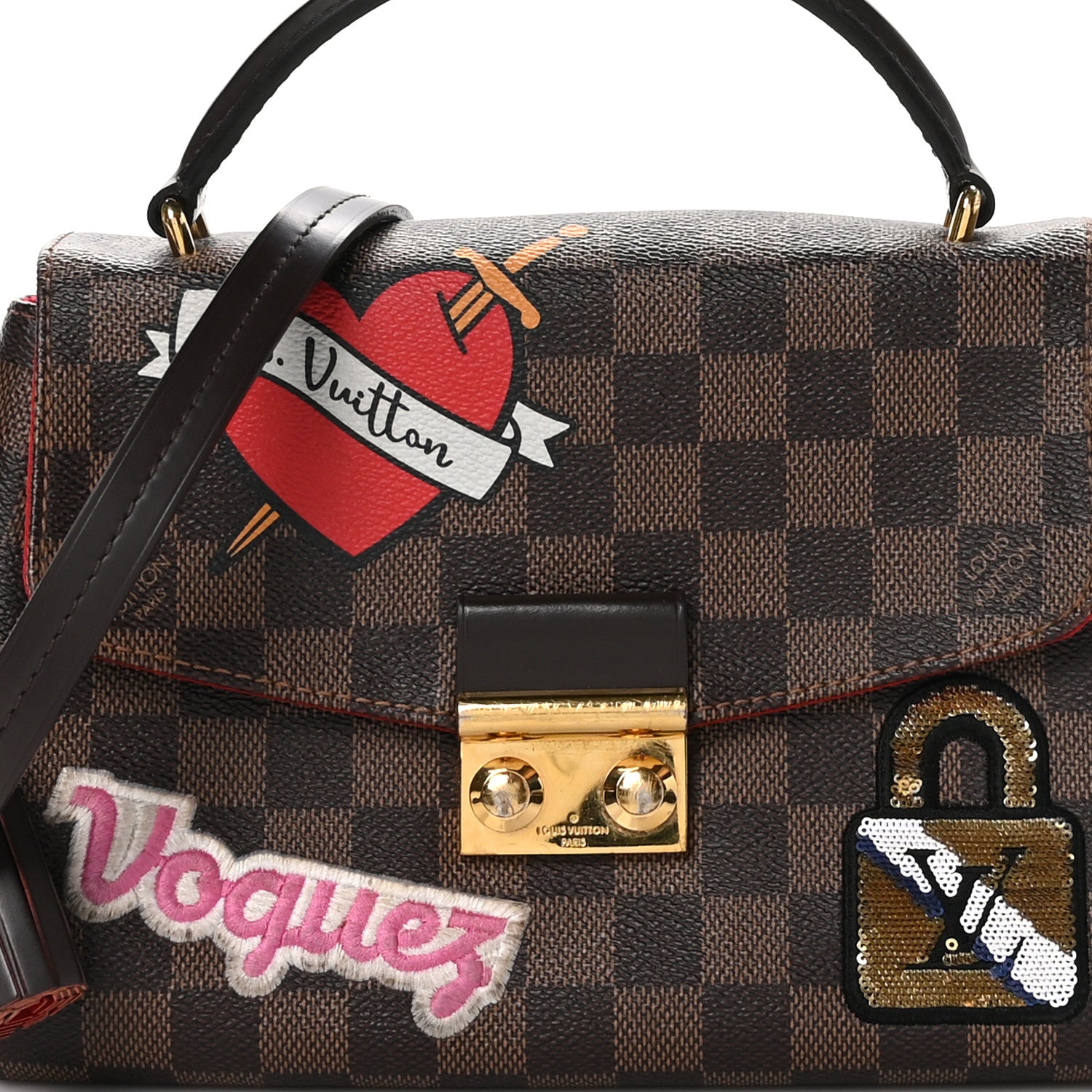 Louis Vuitton Damier Ebene Patches Croisette 7 of 11