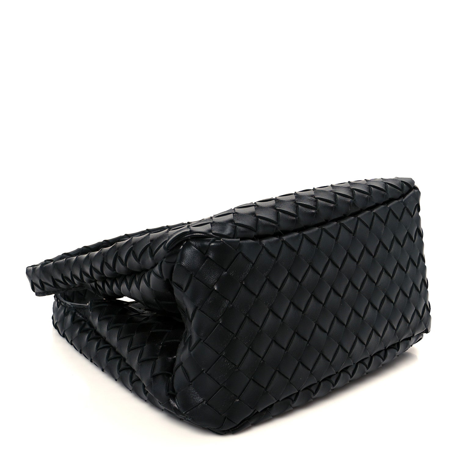 Bottega Veneta Nappa Intrecciato Small Campana Shoulder Bag Black 4 of 11