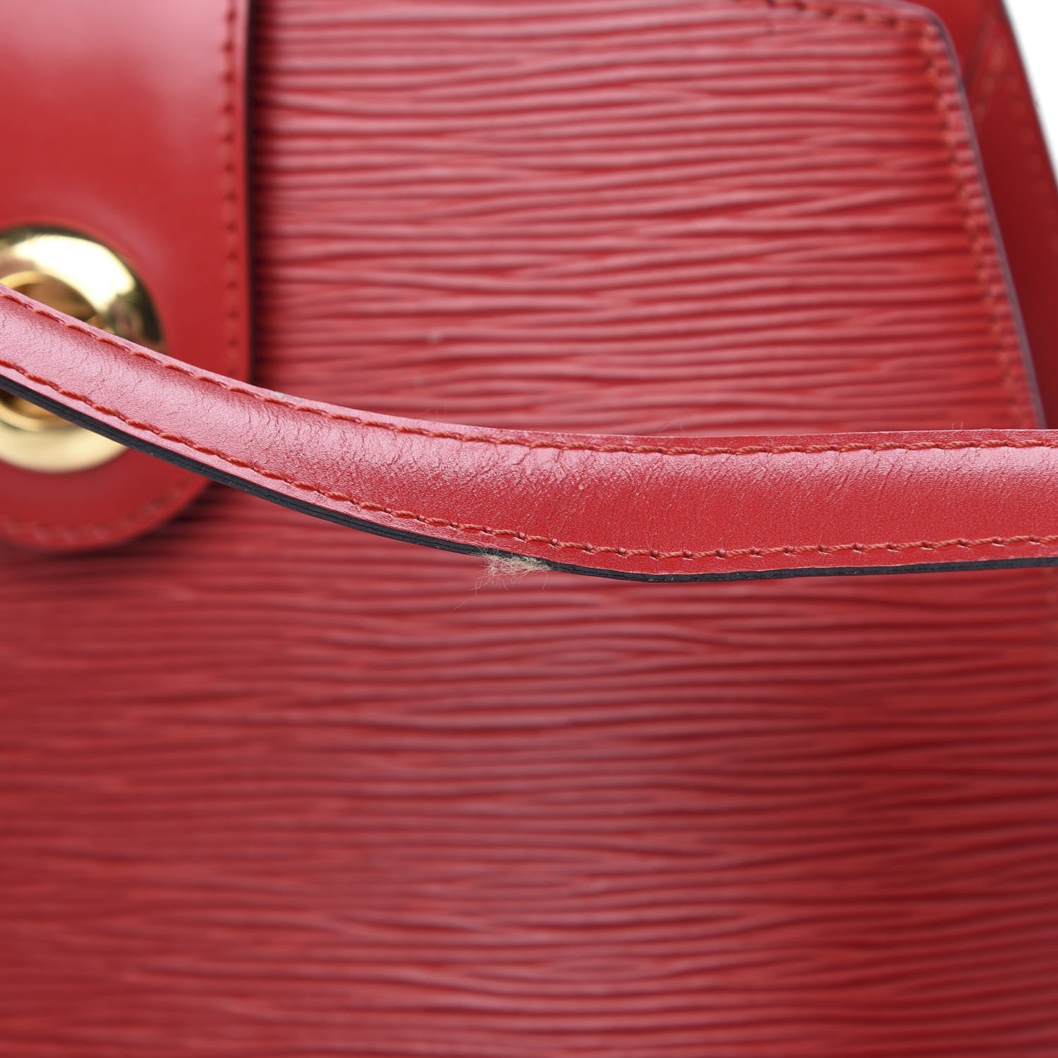 Louis Vuitton Epi Cluny Castillan Red 13 of 15