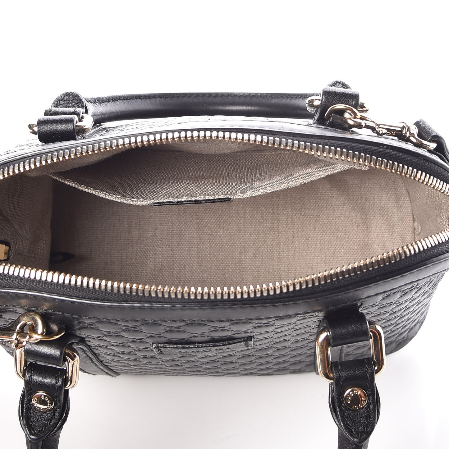 Microguccissima Mini Dome Bag Black