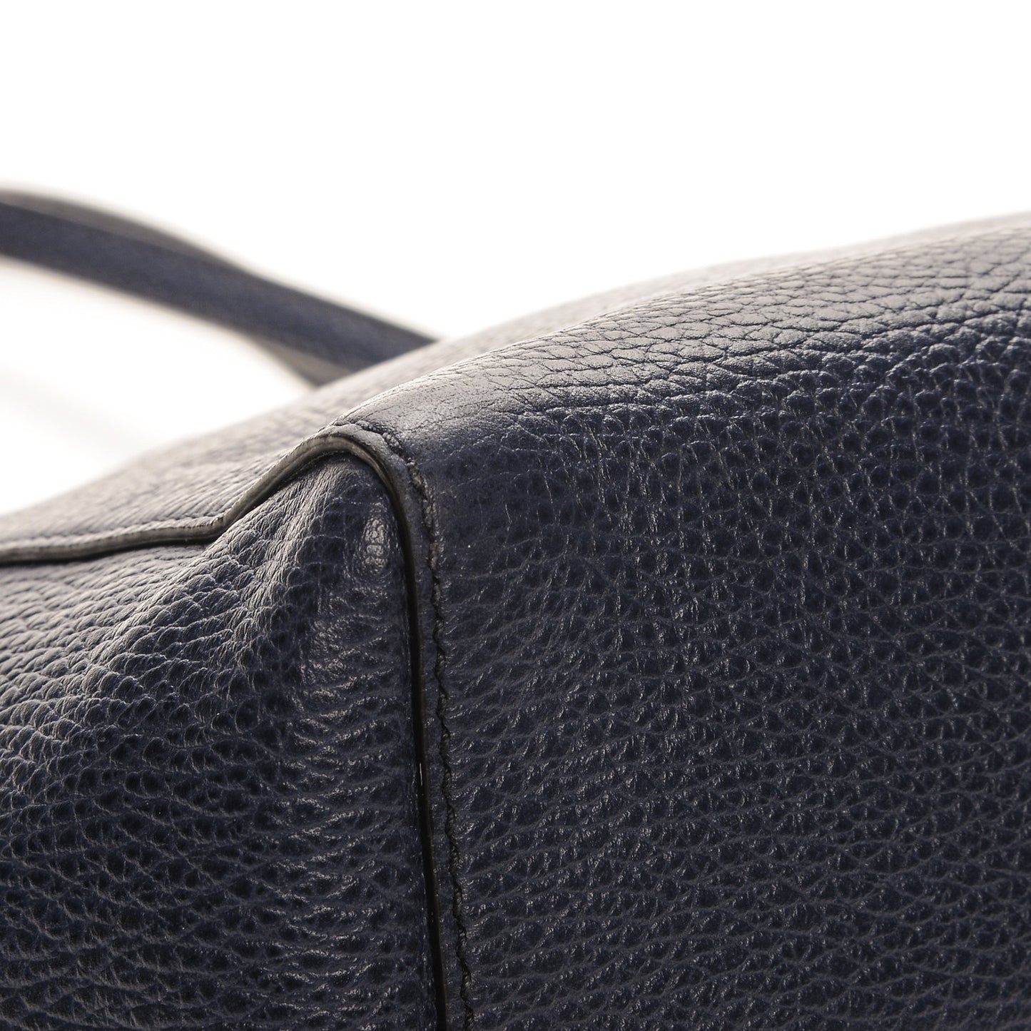 Dollar Calfskin Small Swing Tote Classic Marine Deep Cobalt