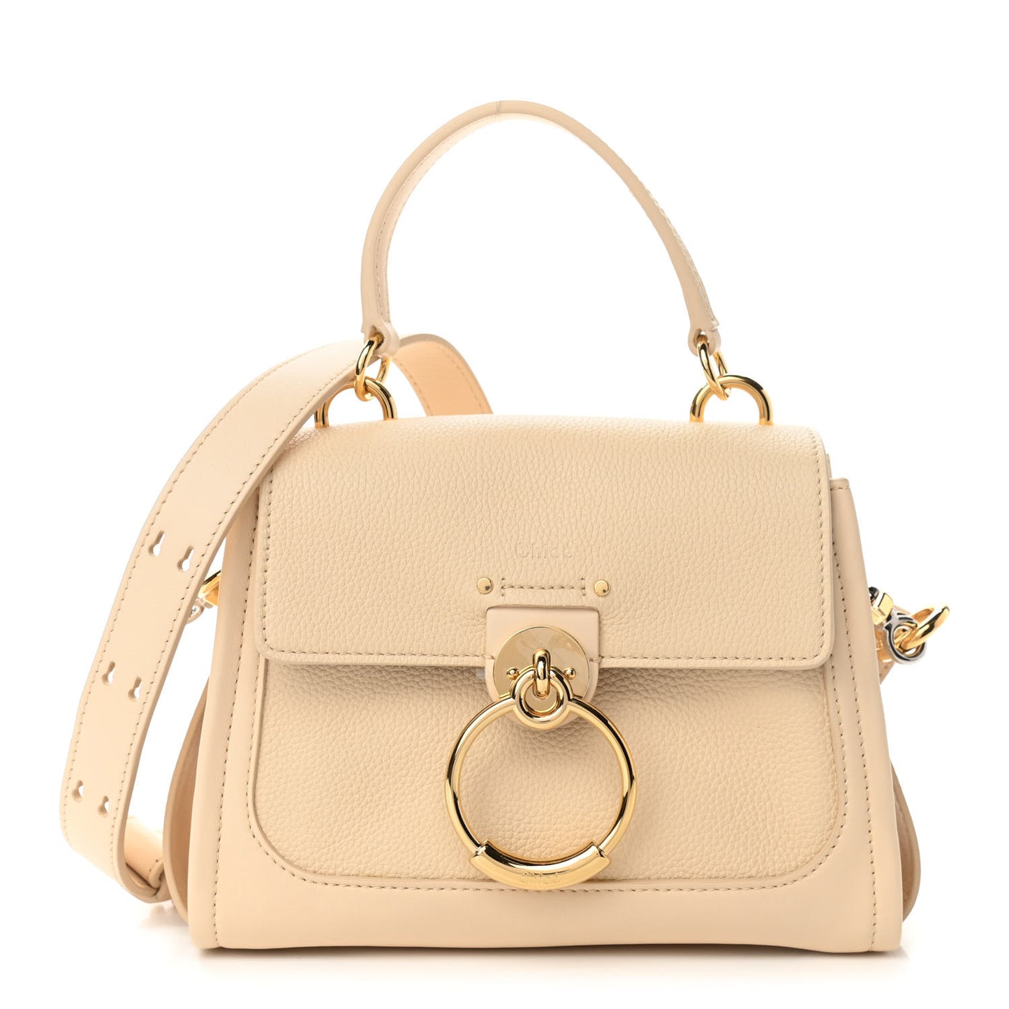 Calfskin Mini Tess Day Bag Sweet Beige