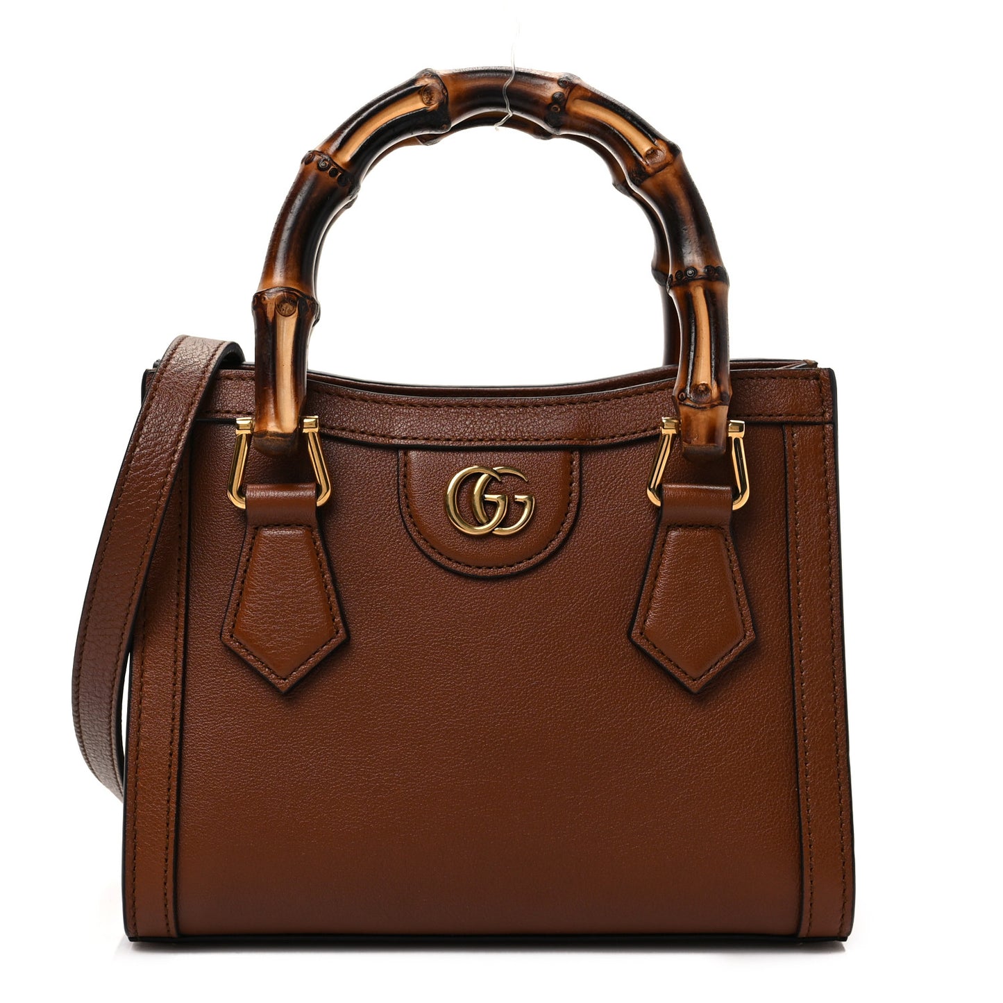 Wonka Grain Calfskin Mini Diana Tote Bag Cuir Yellow Fluo