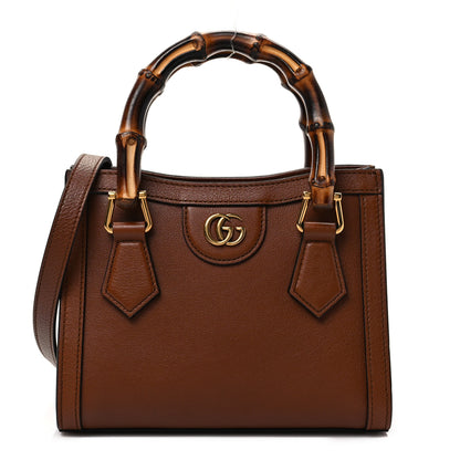 Gucci Wonka Grain Calfskin Mini Diana Tote Bag Cuir Yellow Fluo 1 of 8
