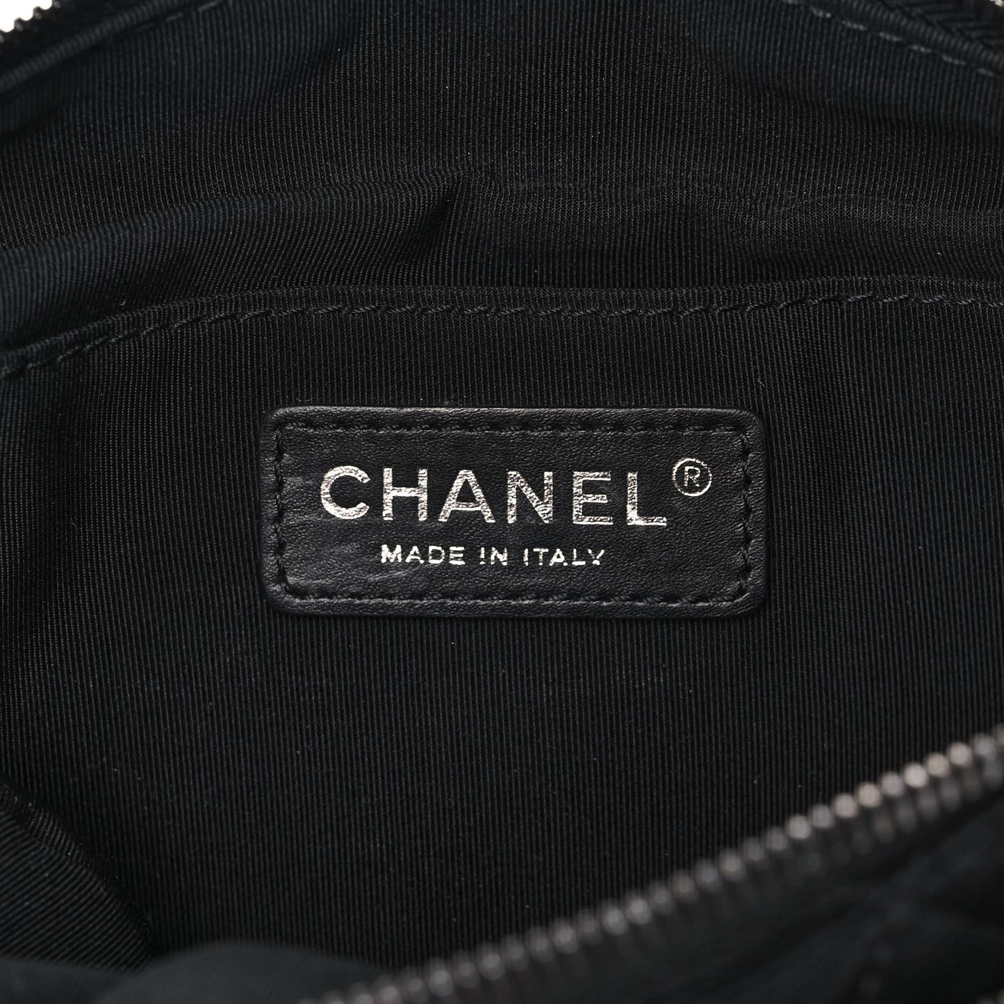Calfskin Quilted Waist Bag Black