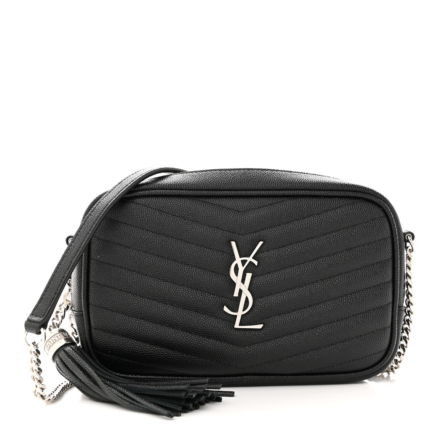 Grain De Poudre Matelasse Monogram Mini Lou Camera Bag Black