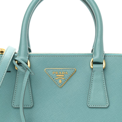 Prada Saffiano Lux Mini Galleria Double Zip Tote Anice 13 of 28