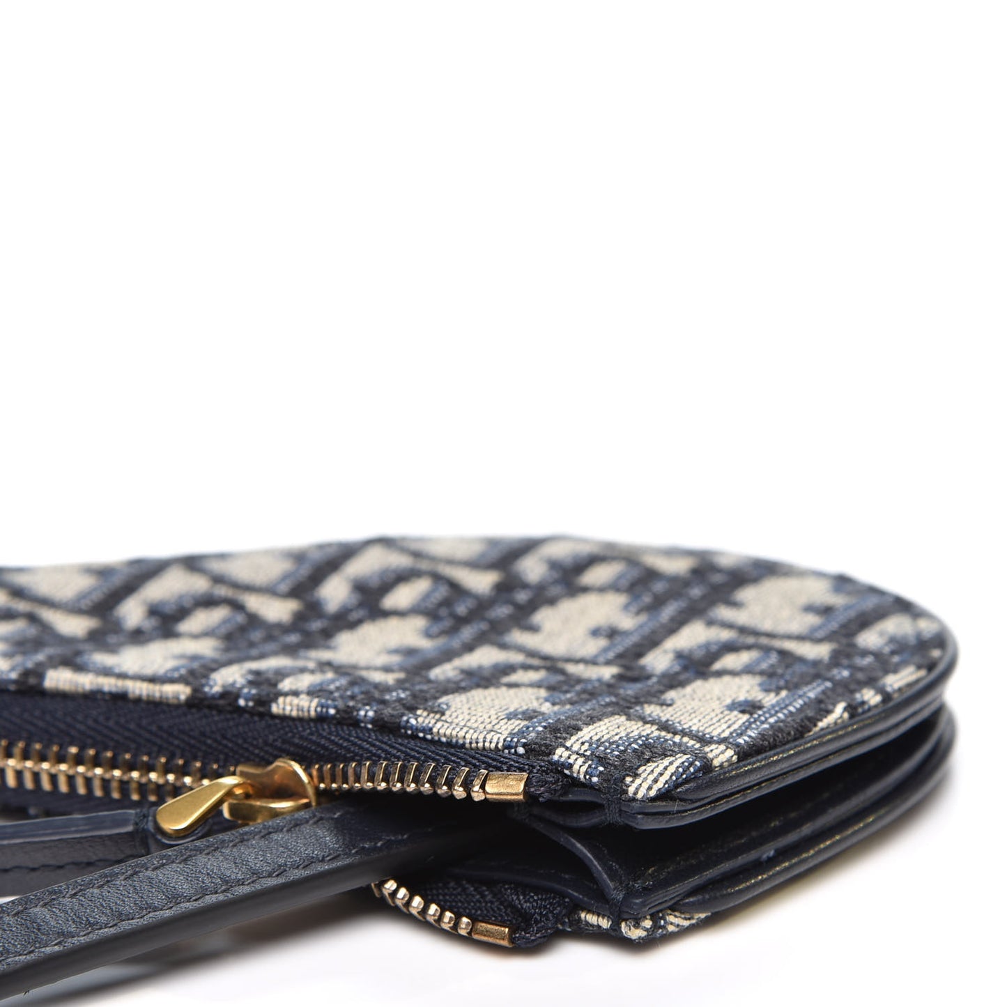 Oblique Saddle Coin Purse Blue