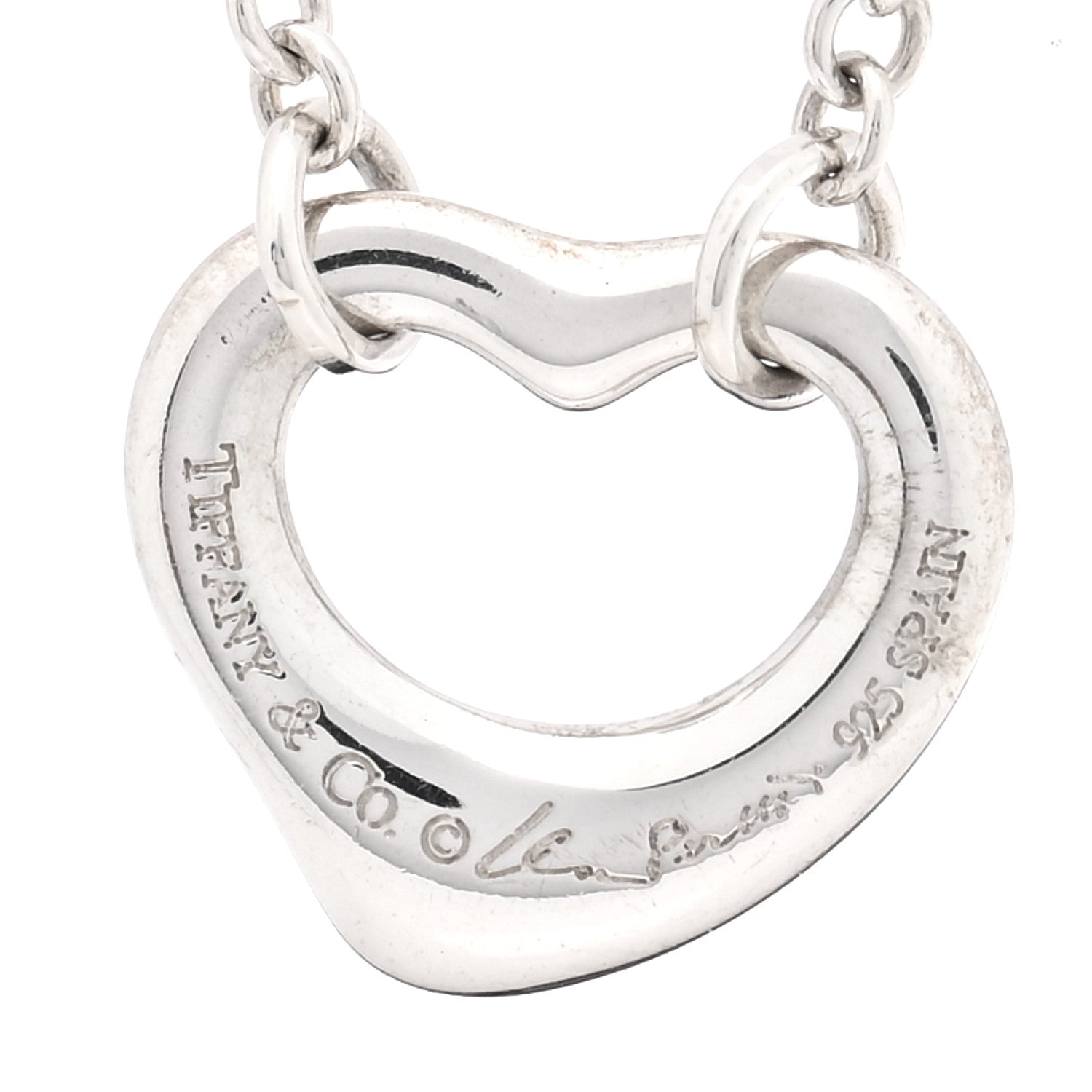 Tiffany Sterling Silver Elsa Peretti Open Heart Bracelet 3 of 3