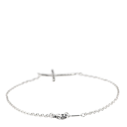 Tiffany Sterling Silver Paloma Picasso Hammered Cross Bracelet 3 of 6