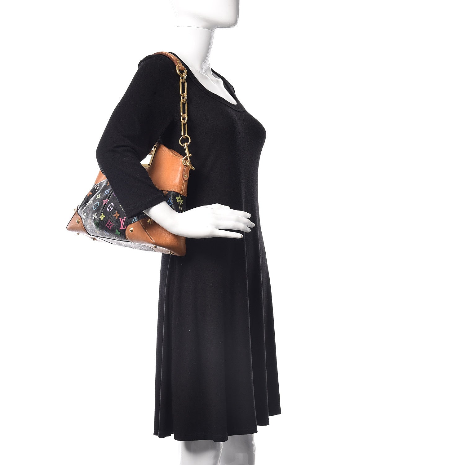 Louis Vuitton Monogram Multicolor Judy GM Black 2 of 22