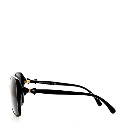 Chanel Acetate CC Bow Sunglasses 5205 Black 3 of 8