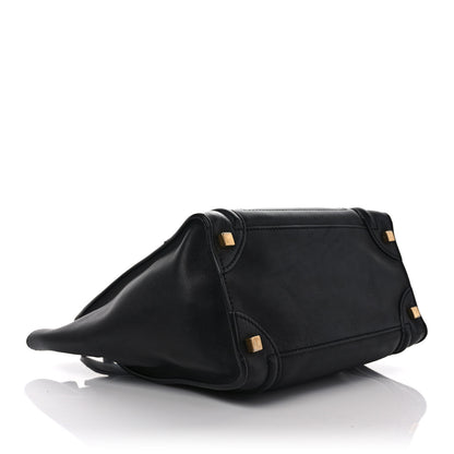 Celine Smooth Calfskin Micro Luggage Black 3 of 8