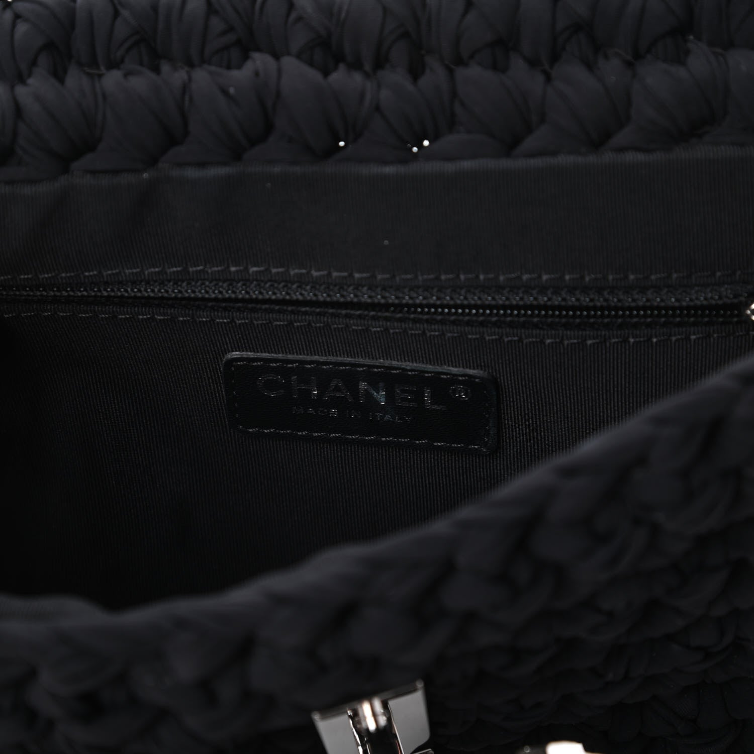 Chanel Crochet Fancy Single Flap Black 8 of 11