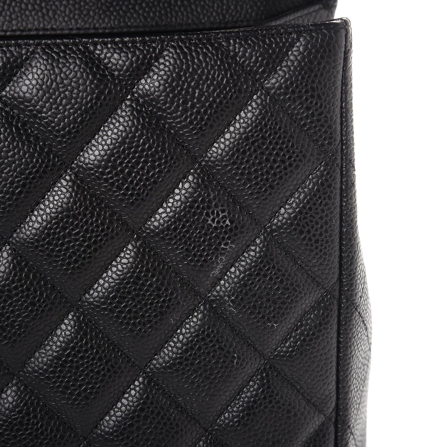 Caviar Quilted Maxi Single Flap Black