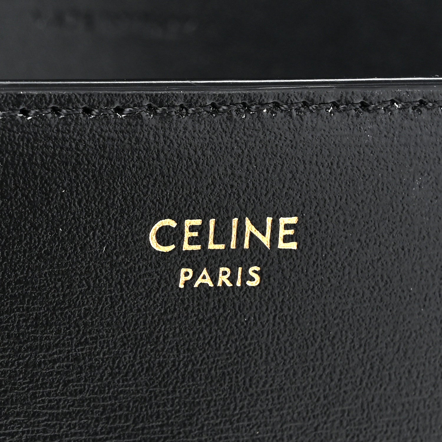 Celine Shiny Calfskin Triomphe Margo Wallet on Chain Black 6 of 11