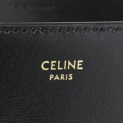 Celine Shiny Calfskin Triomphe Margo Wallet on Chain Black 6 of 11