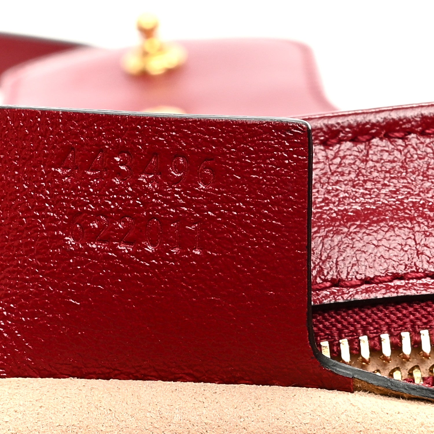 Gucci Monogram Azalea Calfskin Matelasse Diagonal Medium GG Marmont Shoulder Bag Beige Ebony New Cherry Red 7 of 11