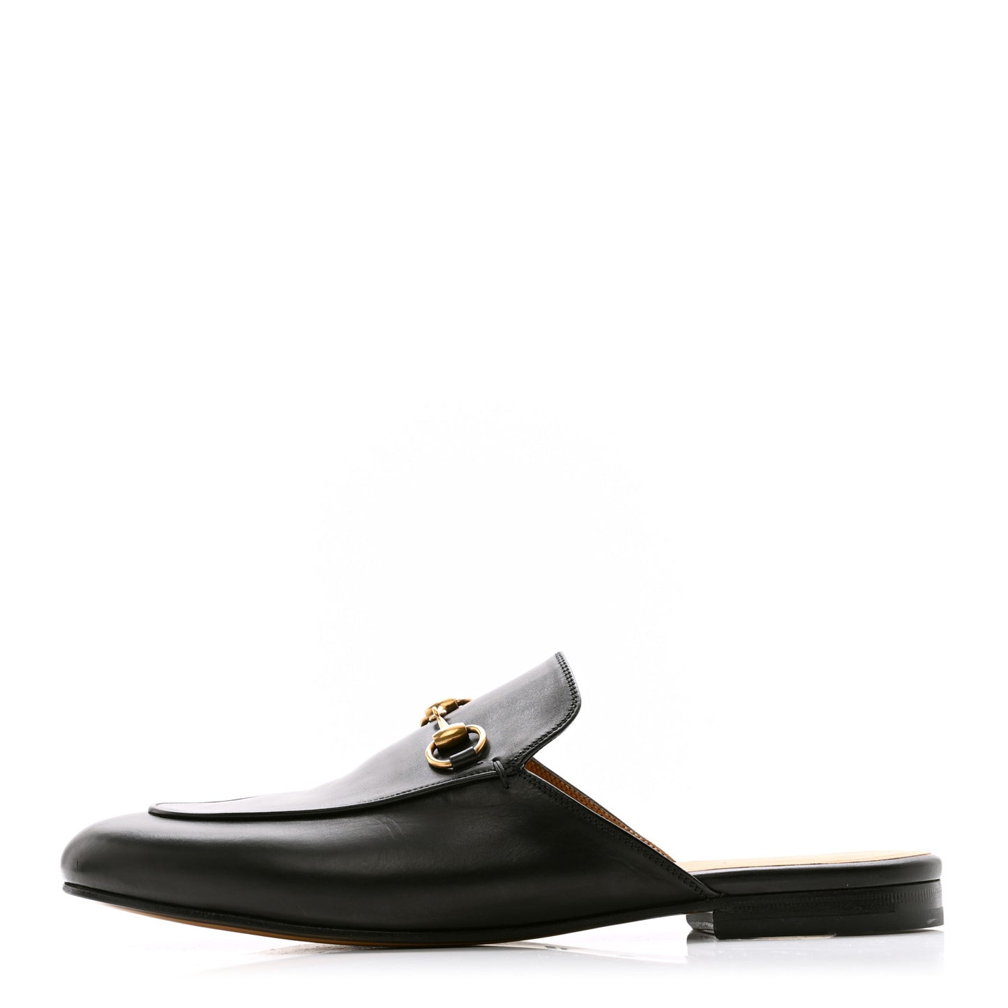Calfskin Womens Princetown Slippers 40 Black