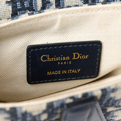 Christian Dior Oblique Mini Saddle Bag Blue 6 of 10
